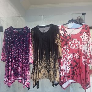 3 bundle tunic tops